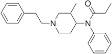 Chemical structure of 3-Methylfentanyl.