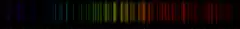 Color lines in a spectral range
