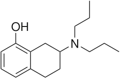 Kekulé, skeletal formula of 8-OH-DPAT