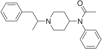 Chemical structure of α-methylacetylfentanyl.