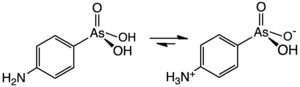 Chemical structure of arsanilic acid