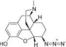 Chemical structure of azidomorphine.
