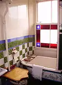 An early 20th century bathroom in the Beamish Museum, near Durham, England