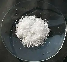 Boric acid crystals