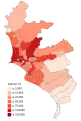 Confirmed cases in districts of Lima and Callao.