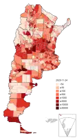 Number of confirmed COVID-19 cases by jurisdiction.