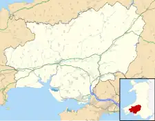 Mynydd Mawr Hospital is located in Carmarthenshire