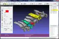 Painting colors on cervical vertebrae polygon data, included in BodyParts3D data, using MeshLab.