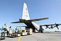 Unloading of aid packages donated by China at Villamor Air Base