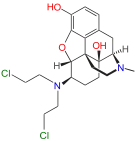 Chemical structure of chloroxymorphamine.