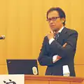 Chief director Kousaku Okubo at University of Tokyo conference.