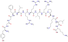 Chemical structure of dynorphin A.