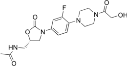 Skeletal formula of eperezolid