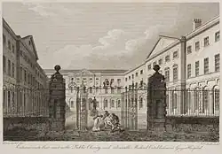 1820 Engraving of entrance by James Elmes and William Woolnoth