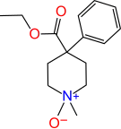 Chemical structure of meperidine-N-oxide.