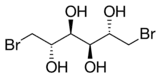 Stereo, skeletal formula of mitobronitol (2S,3S,4S,5S)-2,3,4,5-tetrol