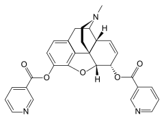 Chemical structure of Nicomorphine.