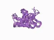 1adx: FIFTH EGF-LIKE DOMAIN OF THROMBOMODULIN (TMEGF5), NMR, 14 STRUCTURES