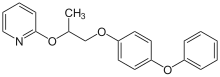 Chemical structure of pyriproxyfen