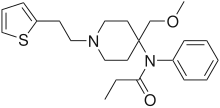Chemical structure of Sufentanil.