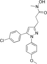 Skeletal formula of tepoxalin