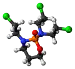 Ball-and-stick model of the trofosfamide molecule