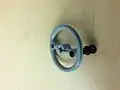 It is a propeller which we attached with the crank shaft to spin it.