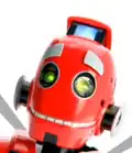 Tribot head showing eyebrows going up, ears popping out, bright LED lifting out top of head and teeth light up ... Video
