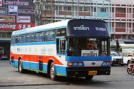 2nd class intercity bus in Rayong