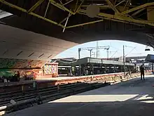 A view of Patna Junction from one of the platforms