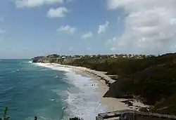 Foul Bay from KB's deck at north end of the beach. Cobblers Reef is left background.