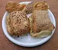 Frøsnapper, tebirkes and grovbirkes with sweet fillings.